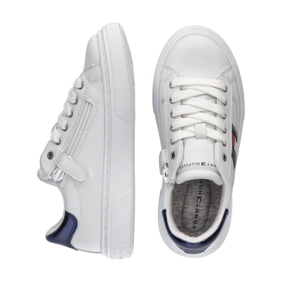 Sneaker flag bassa allacciata da bambina Tommy Hilfiger | T3A9329661355A473